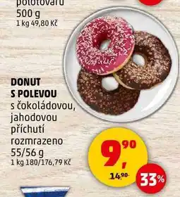 Penny Market DONUT S POLEVOU s čokoládovou, 55/56 g nabídka