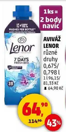 Penny Market AVIVÁŽ LENOR různé druhy, 0,675/ 0,798 l nabídka