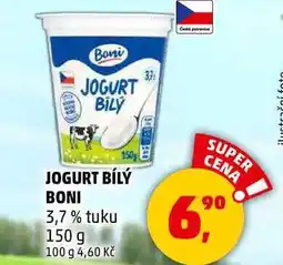 Penny Market JOGURT BÍLÝ BONI 3,7% tuku, 150 g nabídka