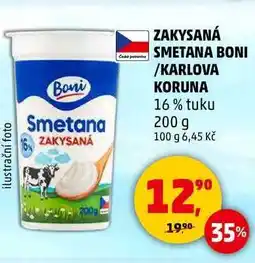 Penny Market ZAKYSANÁ SMETANA BONI /KARLOVA KORUNA 16% tuku, 200 g nabídka
