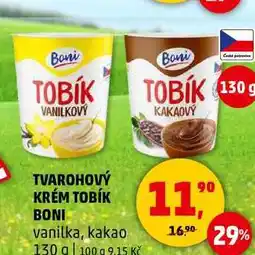 Penny Market TVAROHOVÝ KRÉM TOBÍK BONI vanilka, kakao, 130 g nabídka