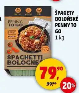 Penny Market ŠPAGETY BOLOŇSKÉ PENNY TO GO, 1 kg nabídka