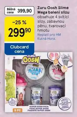 Tesco Zuru Oosh Slime Mega balení slizu obsahuje 4 svítící slizy, pěnu, hmotu nabídka