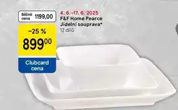 Tesco F&F Home Pearce Jídelní souprava, 12 dílů nabídka