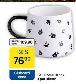 Tesco F&F Home Hrnek s potiskem nabídka