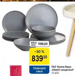 Tesco F&F Home Rayo Jídelní souprava, 12 dílů nabídka