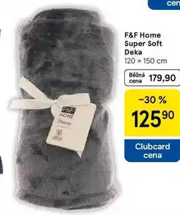Tesco F&F HOME Throw F&F Home Super Soft Deka, 120 x 150 cm nabídka