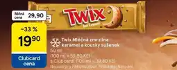 Tesco Twix Mléčná zmrzlina karamel a kousky sušenek, 50 ml nabídka