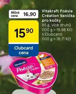 Tesco Vitakraft Poésie Création Vanička pro kočky, 85 g, více druhů nabídka