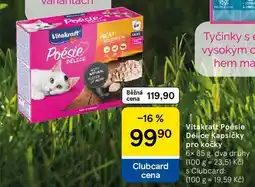 Tesco Vitakraft Poésie Kapsičky Délice pro kočky, 6x 85 g nabídka