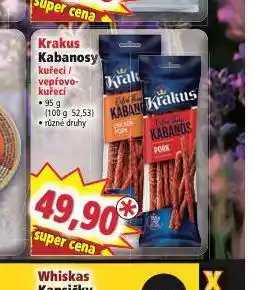 Norma Krakus kabanosy nabídka