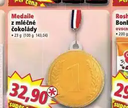 Norma Medaile z mléčné čokolády nabídka