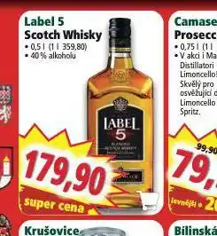 Norma Label 5 scotch whisky nabídka