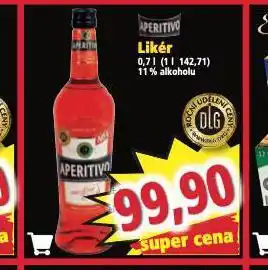 Norma Aperitivo likér nabídka