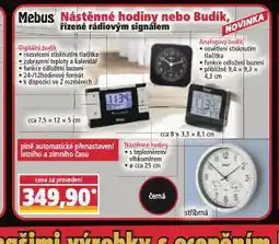 Norma Nástěnné hodiny, budík nabídka