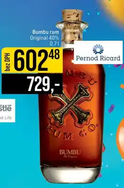 Jip BUMBU Rum nabídka