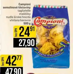 Jip CAMPIONI Semolinové těstoviny nabídka