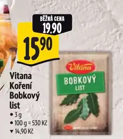 Albert VITANA Koření Bobkový list nabídka