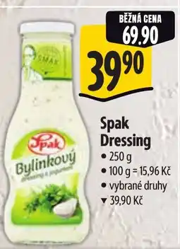 Albert SPAK Dressing nabídka