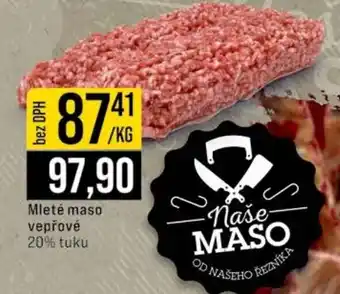 Jip Mleté maso vepřové nabídka