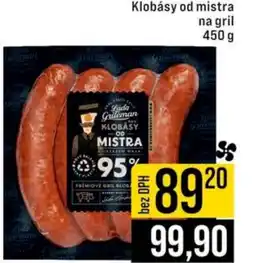 Jip Klobásy od mistra na gril nabídka