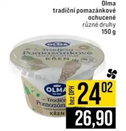 Jip OLMA Tradiční pomazánkové ochucené nabídka