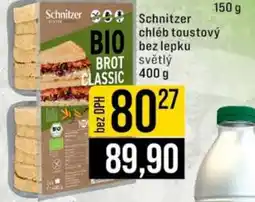 Jip Schnitzer chléb toustový bez lepku nabídka