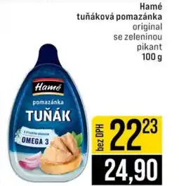 Jip HAMÉ Tuňáková pomazánka nabídka