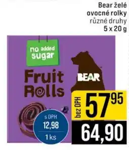 Jip BEAR Želé ovocné rolky nabídka