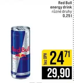 Jip RED BULL Energy drink nabídka