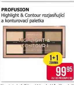 Teta PROFUSION Highlight & Contour rozjasňující a konturovací paletka nabídka