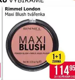 Teta Rimmel London Maxi Blush tvářenka nabídka