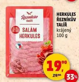 Penny Market HERKULES ŘEZNÍKŮV TALÍŘ krájený, 100 g nabídka