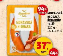 Penny Market MORAVSKÁ KLOBÁSA ŘEZNÍKŮV TALÍŘ, 320 g nabídka