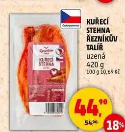Penny Market KUŘECÍ STEHNA ŘEZNÍKŮV TALÍŘ uzená, 420 g nabídka