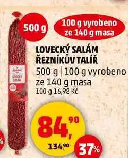 Penny Market LOVECKÝ SALÁM ŘEZNÍKŮV TALÍŘ, 500 g nabídka