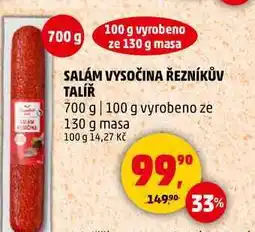 Penny Market SALÁM VYSOČINA ŘEZNÍKŮV TALÍŘ, 700 g nabídka