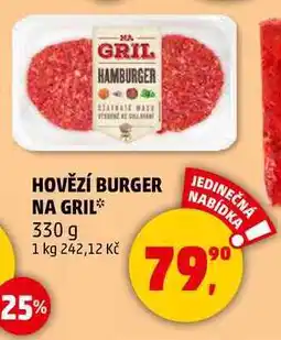 Penny Market HOVĚZÍ BURGER NA GRIL, 330 g nabídka