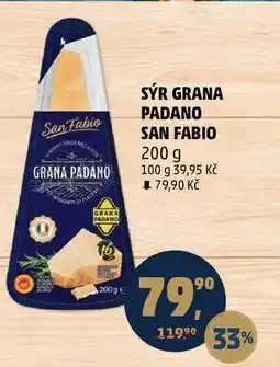 Penny Market SÝR GRANA PADANO SAN FABIO, 200 g nabídka