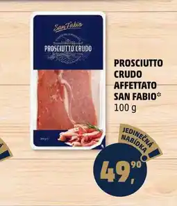 Penny Market PROSCIUTTO CRUDO AFFETTATO SAN FABIO, 100 g nabídka