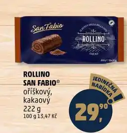 Penny Market ROLLINO SAN FABIO oříškový, kakaový, 222 g nabídka