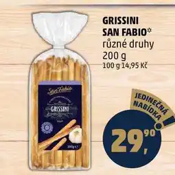 Penny Market GRISSINI SAN FABIO různé druhy, 200 g nabídka