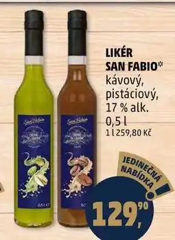 Penny Market LIKÉR SAN FABIO Κάνονý, pistáciový, 17% alk., 0,5 L nabídka