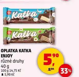 Penny Market OPLATKA KATKA ENJOY různé druhy, 40 g nabídka