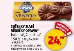 Penny Market SUŠENKY ZLATÉ VĚNEČKY OPAVIA, 150 g nabídka
