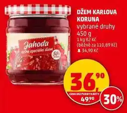 Penny Market DŽEM KARLOVA KORUNA vybrané druhy, 450 g nabídka