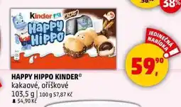 Penny Market HAPPY HIPPO KINDER kakaové, oříškové, 103,5 g nabídka
