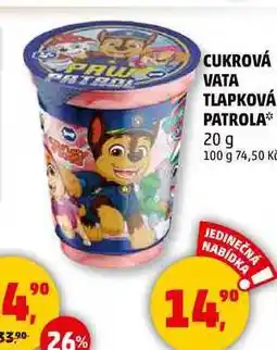 Penny Market CUKROVÁ VATA TLAPKOVÁ PATROLA, 20 g nabídka