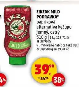 Penny Market ZIKZAK MILD PODRAVKA papriková alternativa kečupu jemný, 310 g nabídka