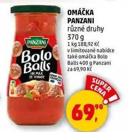 Penny Market OMÁČKA PANZANI různé druhy, 370 g nabídka